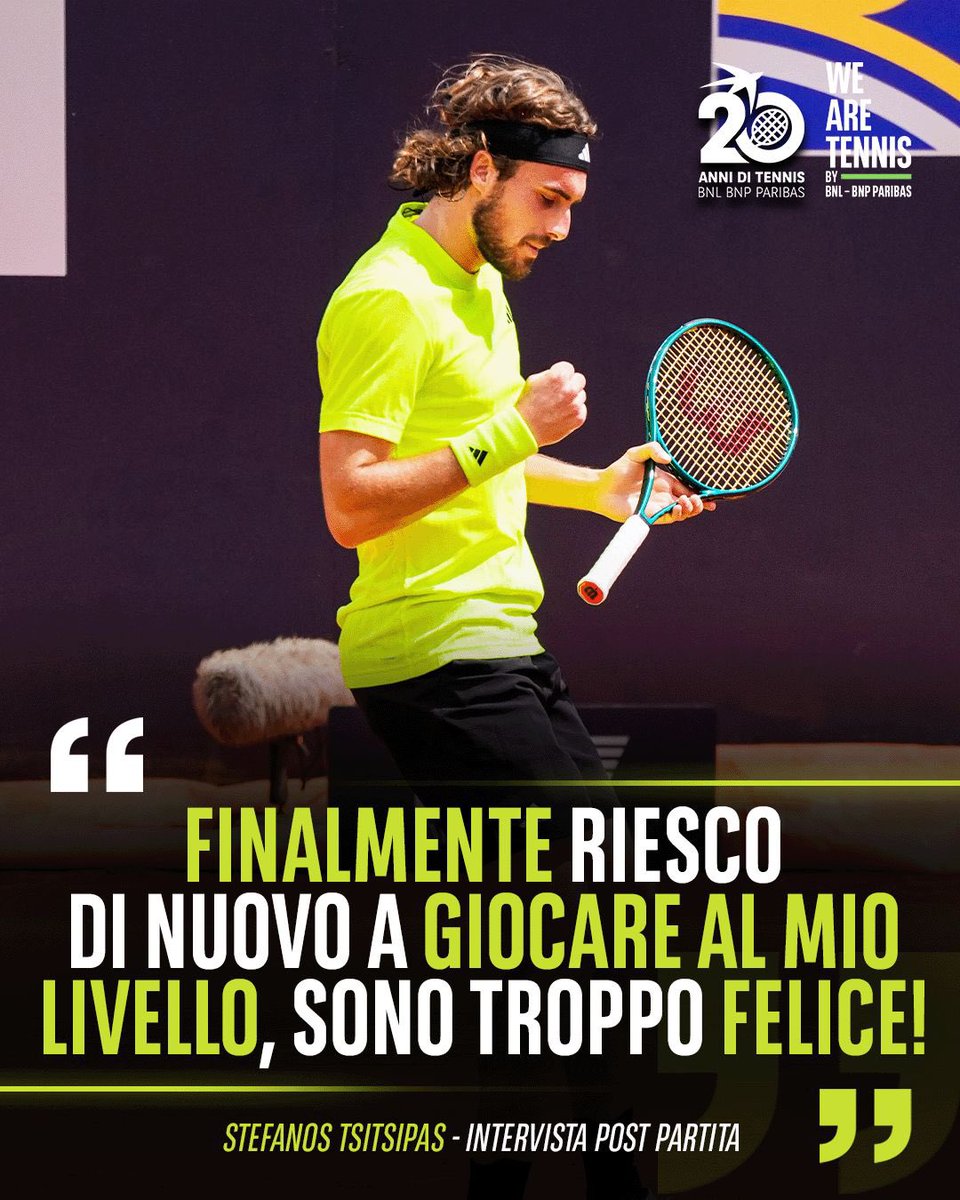 WeAreTennisITA's tweet image. “SONO TROPPO FELICE!” 🗣️

Dopo tanti, troppi mesi di prestazioni non all’altezza, Tsitsipas sta finalmente ritrovando i suoi colpi 😁

Stefanos, siamo noi felici per te! 😍

🎾 #Tennis #Tsitsipas #MMOPEN #WeAreTennis