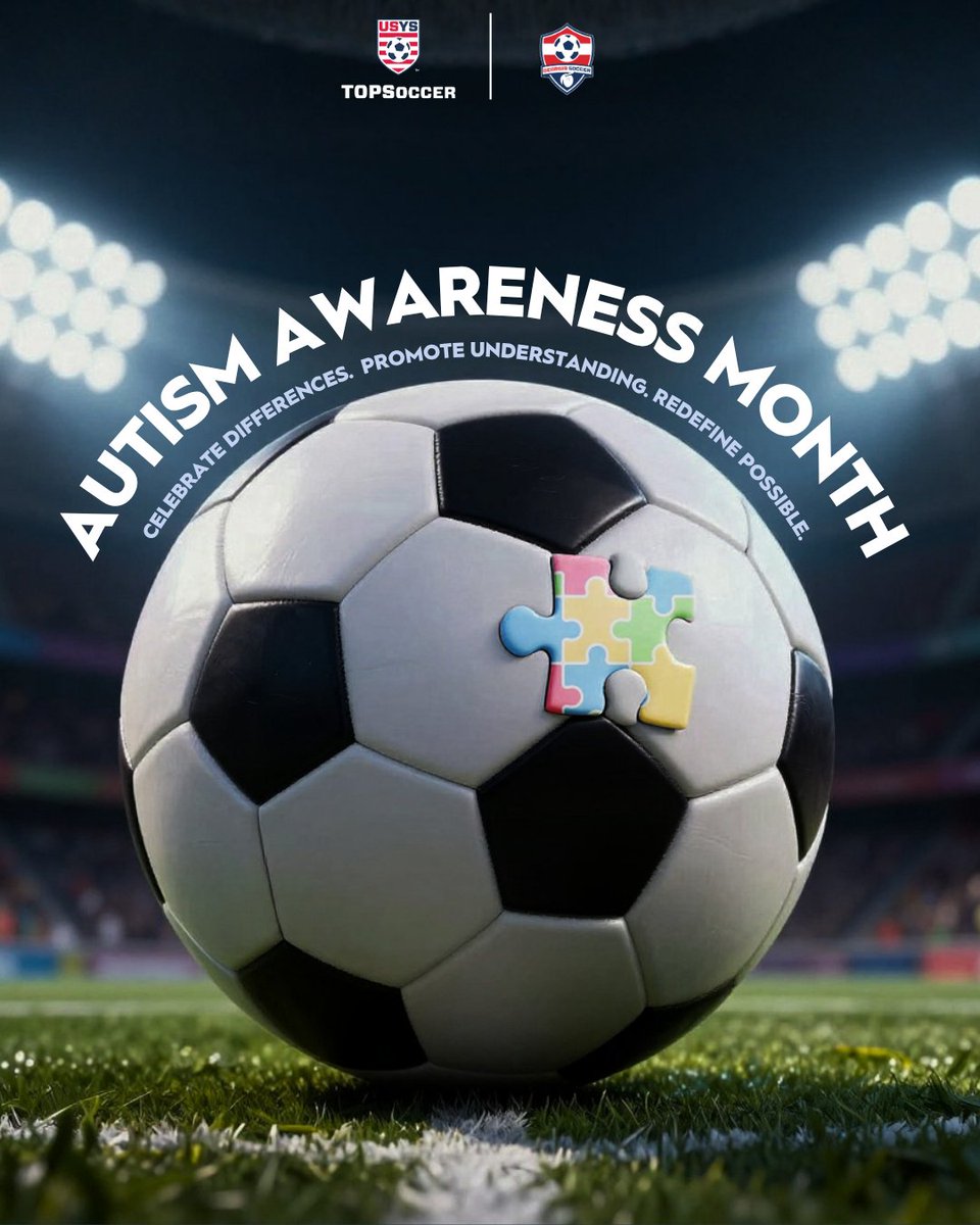 GeorgiaSoccer's tweet image. As Autism Awareness Month comes to a close, the message doesn’t.

Soccer is for everyone — every player, every ability, every story.

That’s what truly matters.

#GeorgiaSoccer #AutismAwareness #InclusiveSoccer #Community