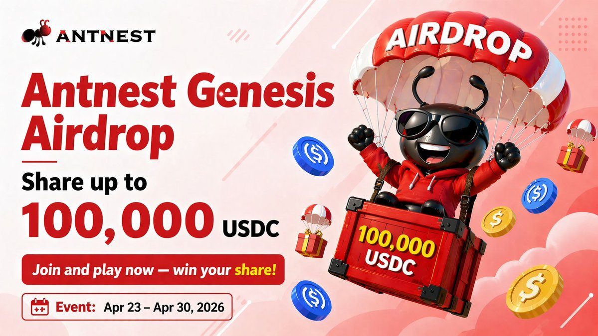 🔥$100,000 Genesis Airdrop is now LIVE 🎇

Play with free starting capital.
Keep 100% of your profits.💰

No KYC. Instant payouts.
Massive upside. Fully on-chain.⛓️

Read more 👇
Antnest.io medium.com/p/play-to-win-…