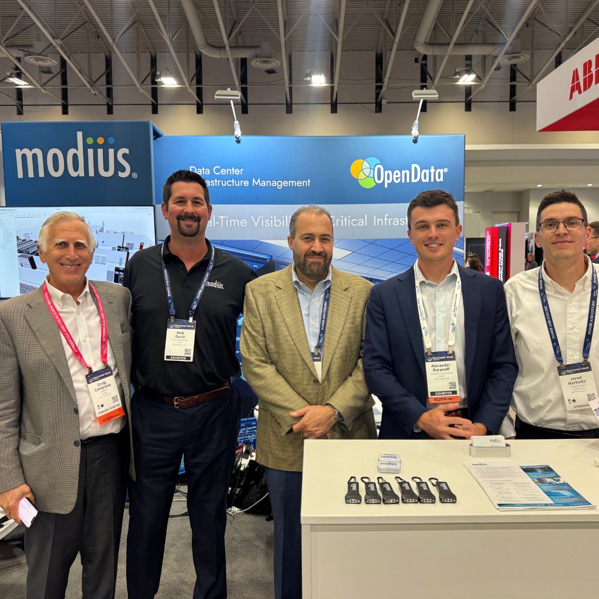 Modiussoftware's tweet image. Great week at Data Center World 2026. 

The industry is moving fast — AI workloads, rising rack densities, modular builds. Exciting time to be building what we're building at Modius. 🤠

#DataCenterWorld #Modius #OpenData