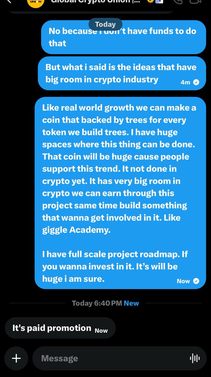 cricjan12's tweet image. I have this huge idea. Do anyone want to do that with me. What i need a little funding and we have everything. 

#cryptoworld #CryptoInnovation #CryptoFutures #bitcoin #cryptocurrency