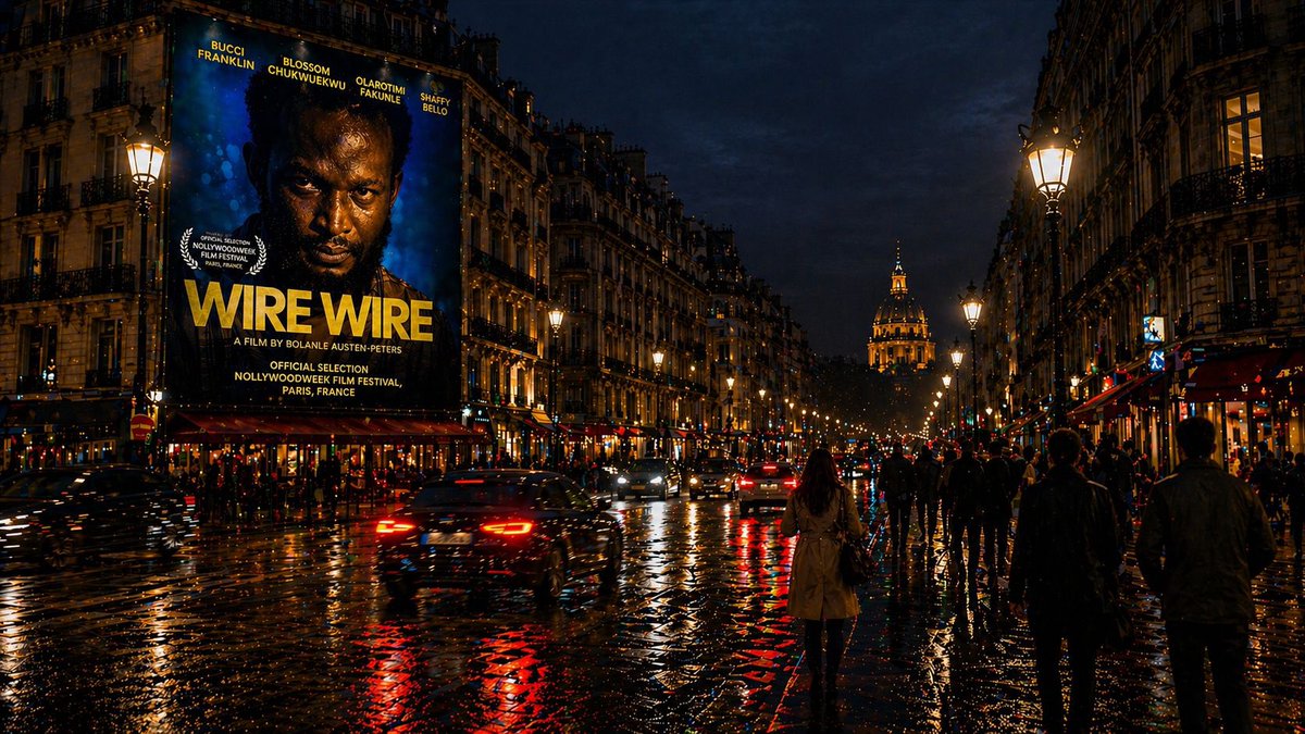 bolanleap's tweet photo. This movie is intense showing @the festival in Paris. Coming soon to everyone. #wirewire @Bapproductions_ @FranklinBucci @buccifranklin @iambisola @tokstarr @Emeneks @bcchuks https://t.co/rpmpqUtifz