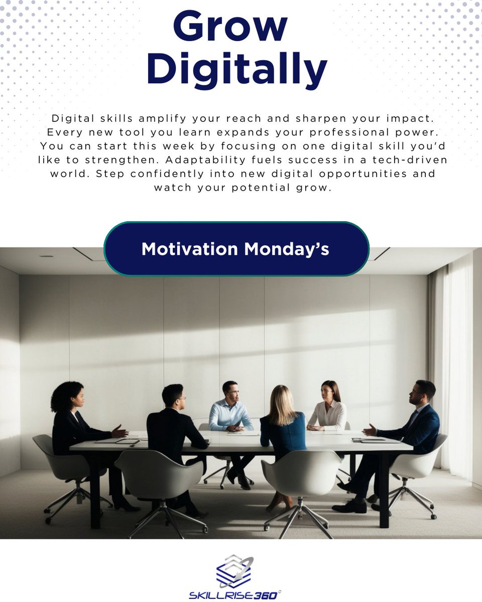 skillrise360's tweet image. Embrace the challenge and push yourself to learn new digital skills every day. Stay curious and keep growing digitally!  #Selfcare #WorkplaceMotivation #SuccessMindset #GoalSetting
#motivationmondays #SkillRise360
