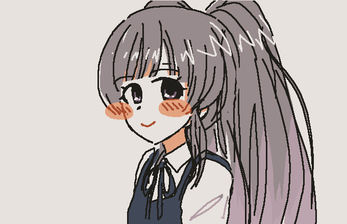 幽谷霧子 「」|⌒ ⌢のイラスト