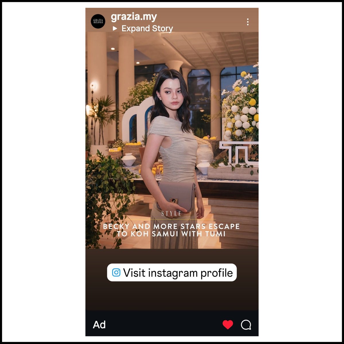 AD by Grazia Malaysia

#TUMIxBecky #TUMI #TUMIEscape #TUMITH #Beckysangels #BeckyArmstrong #BeckyEntertainment