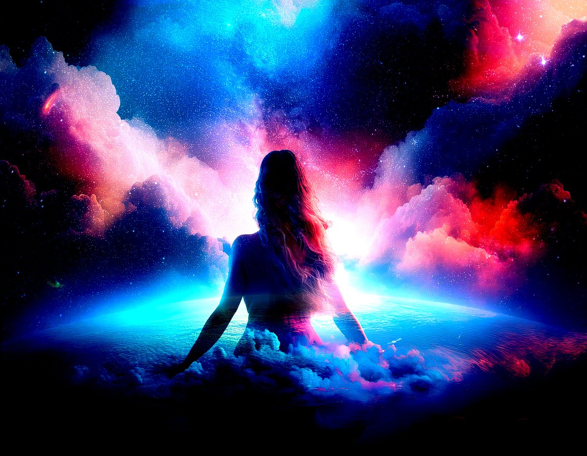 sanrotasu0216's tweet image. Goddess of the Universe　Nữ thần của vũ trụ
#AI #PS #Adobe