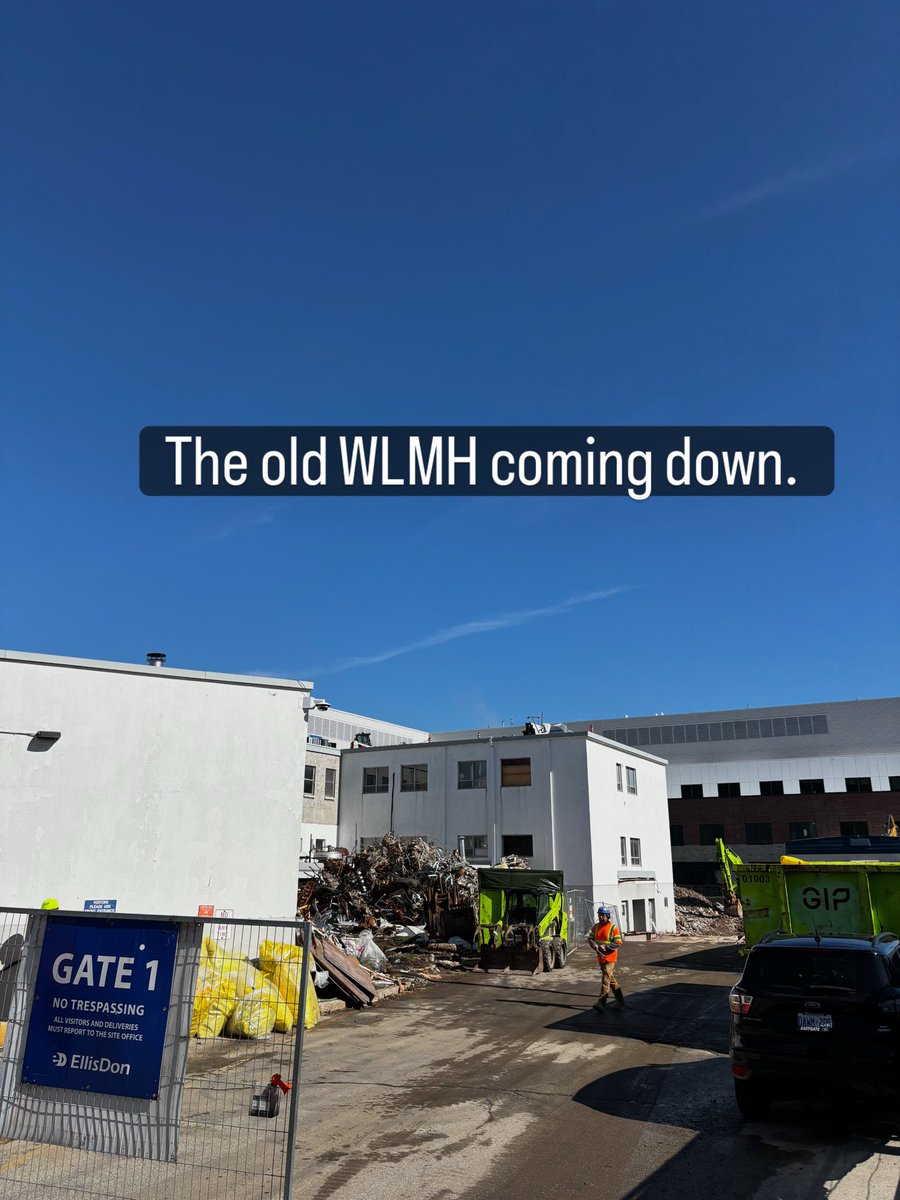 End of an era! 

(New hospital right behind it)