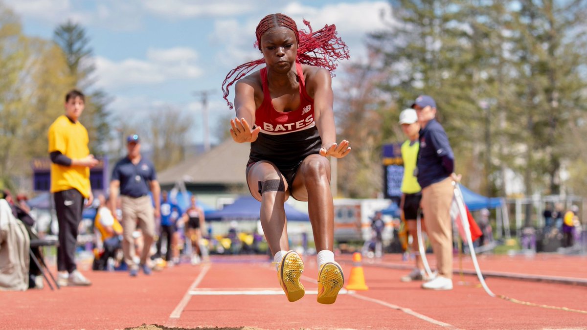 BatesSports's tweet image. Women's track and field's Alisandra Lindos wins @NESCAC title in triple jump!

Recap and photos: 
gobatesbobcats.com/news/2026/4/26…

#mesports #d3tf #GoBates @buntingthompson