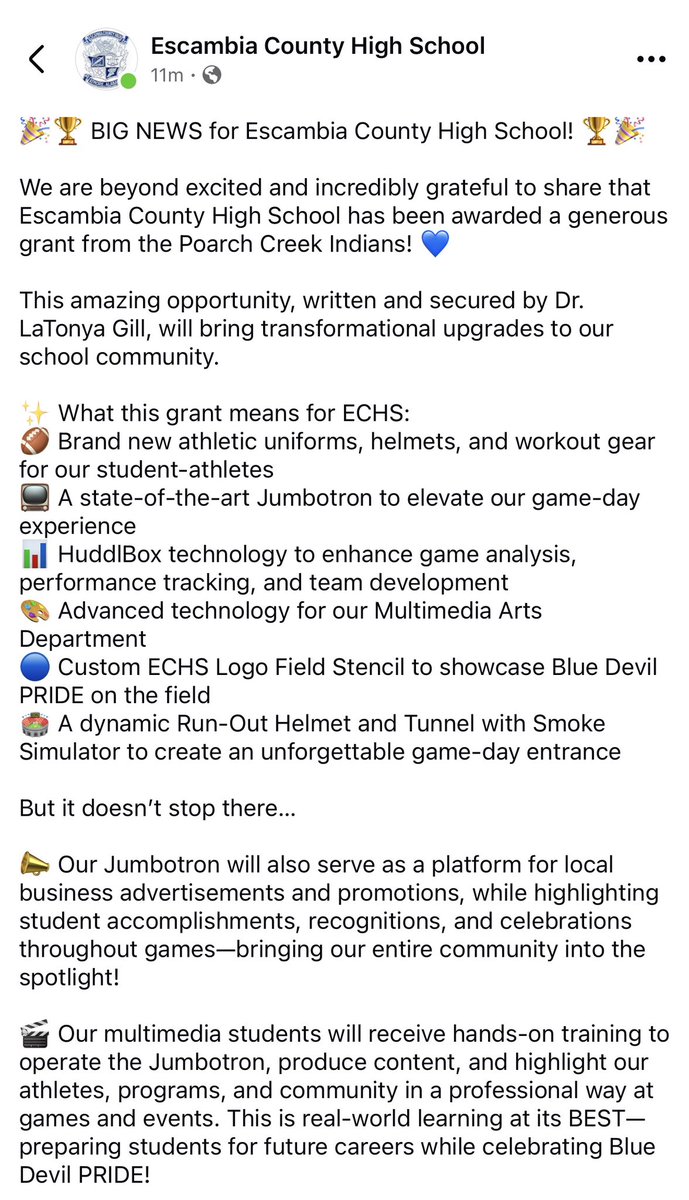 Escambia County High Football tweet media