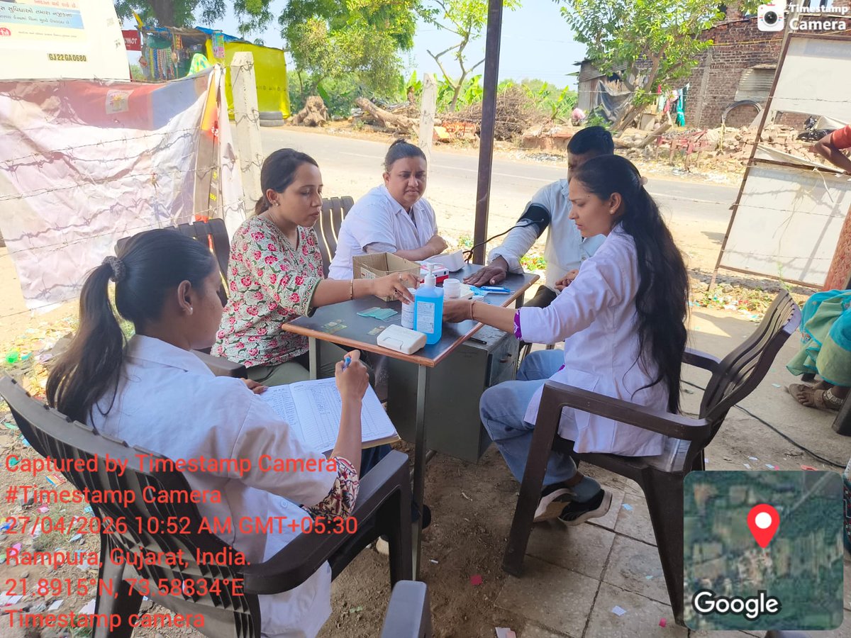 thonandod's tweet photo. Date - 27-04-2026 - Monday
*TB Mukt Bharat Abhiyan 2.0,100 Days Campaign, "Gaon Gaon Sheher Sheher" Ayushyman Arogya Shivir at High Risk -Village - Rampura  Ta.Nandod,Dist Narmada#TBMuktBharat #TBharegadeshjitega #Endtb #GaonGaonSheherSheher
@tb_narmada
@CDHONARMADA
@NtepGuj https://t.co/yD3tgQMYfF
