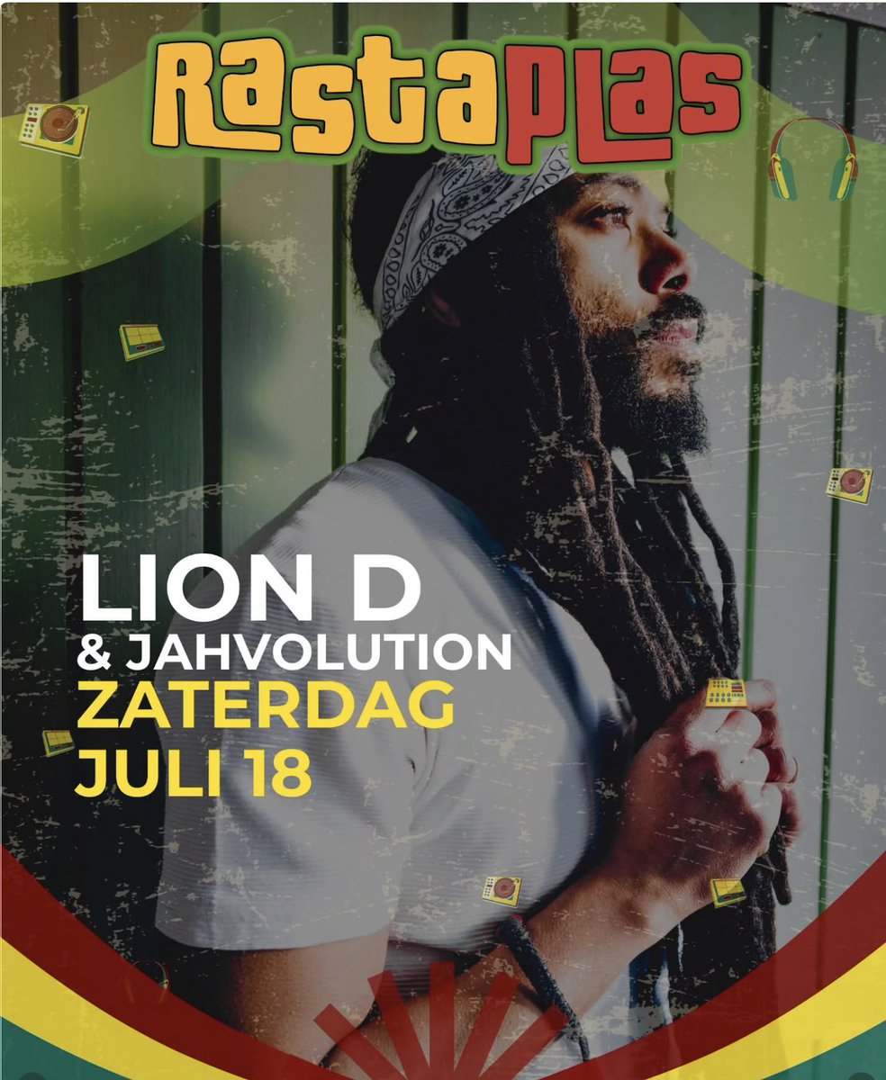 rastaplas's tweet image. ZATERDAG 18 JULI
LION D &amp;amp; JAHVOLUTION
Lion D brings authentic roots #reggae with profound spiritual messages. With Jahvolution by his side, he creates a unique atmosphere full of vibes and positive energy that further enriches the #RastaPlas #festival. #Zoetermeer #OneLove