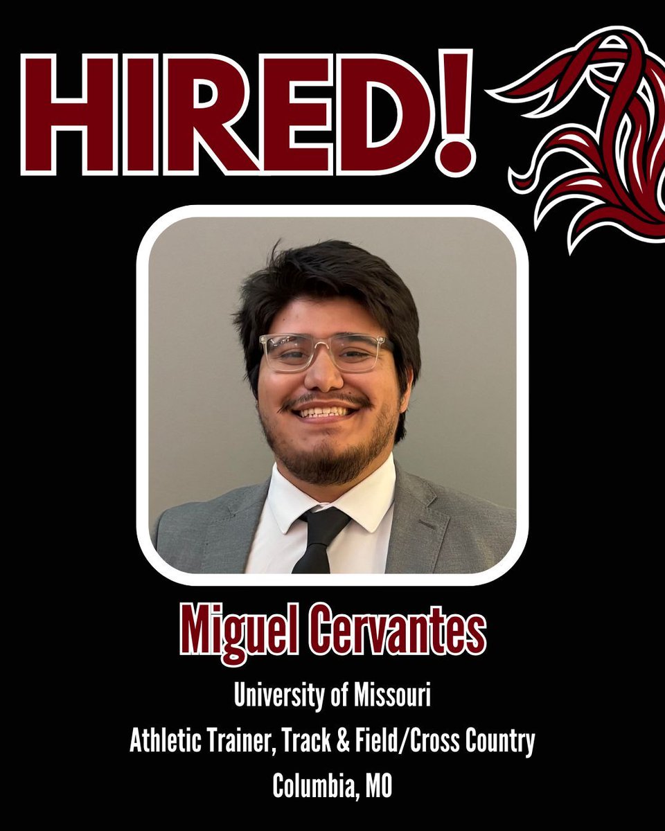 UofSC_AT's tweet photo. Hired #GamecockAT!🥳 

Congrats to Post-Professional Athletic Training student Miguel and Professional Athletic Training student Kaitlyn! #GamecockAT is everywhere! https://t.co/SaAOqM58uC