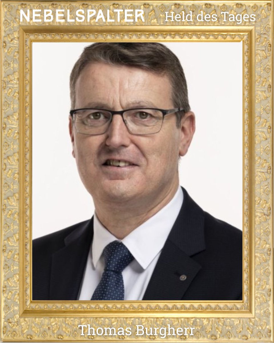 nebelspalter's tweet image. Thomas Burgherr, Regulierungs-Ausputzer 

Zum ganzen Artikel: buff.ly/iAVNxix 

#NebelspalterNews #Politik #SchweizerPolitik