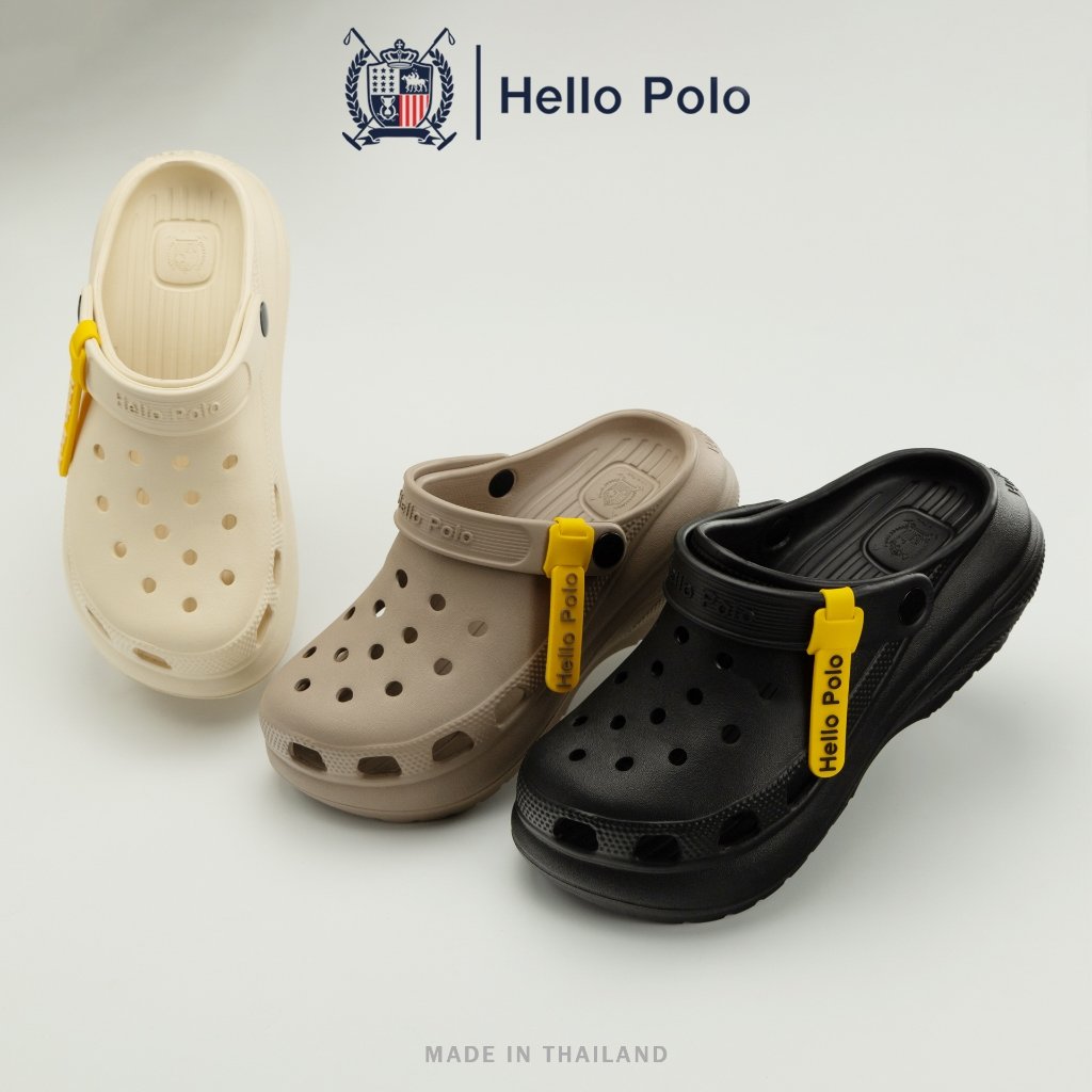 kx_wdi's tweet image. #Hello Polo #รองเท้า #รองเท้าแตะมีรู ส้นตึก #กันลื่น พื้นนิ่ม ลําลองระบายอากาศได้ดี ใส่แล้วสูง EVA #นิ่มเหมือนเหยียบขี้ HP8052 ในราคา ฿123 - ฿129 ที่ Shopee s.shopee.co.th/1gF0Mk4Xnk?sha…