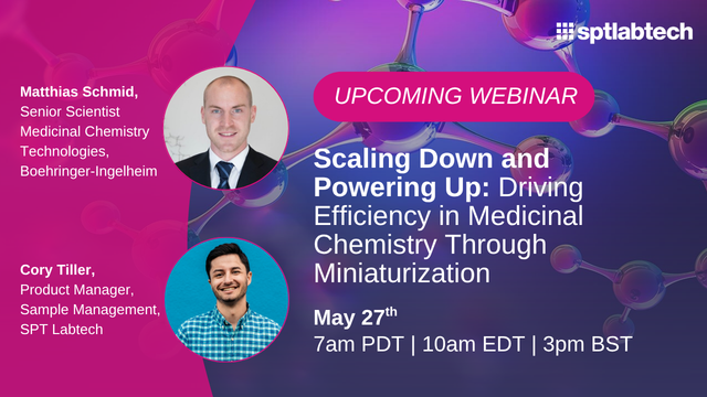 SPTLabtech's tweet photo. In this upcoming webinar, learn how connecting synthesis, purification, storage, and data management can unlock more flexible and future-ready workflows. 

Save your spot 👉https://t.co/hEoYGmhYcS

#SampleManagement #CompoundStorage https://t.co/CmJX5nMxBV