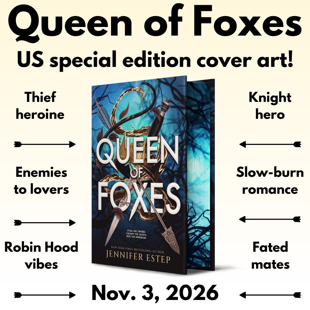 Jennifer_Estep's tweet image. QUEEN OF FOXES hardcover special edition:
📘@amazon US: amzn.to/4a1CyM1
📘@amazonca CA: amzn.to/3MmwEgs
📘@BNBuzz US: barnesandnoble.sjv.io/XmzPe4

#books #romantasy #specialedition #authors #RobinHood #fantasybooks #book #romancebooks #fantasy #reading #fantasybooks