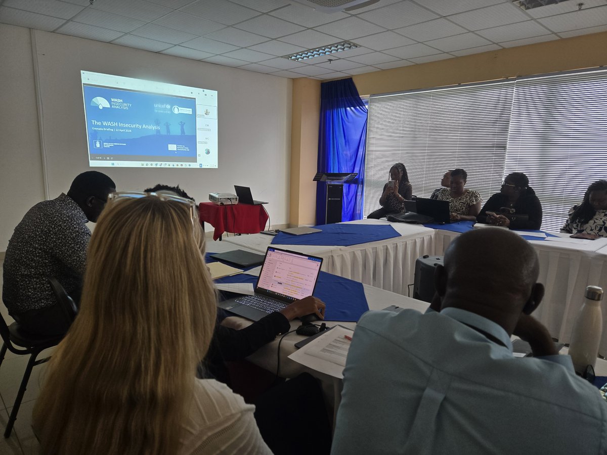 UNICEFECA's tweet image. UNICEF is supporting Grenada to strengthen shock-responsive WASH systems through stronger coordination and partnerships.

With support from ECHO, we’re working to protect every child’s health and resilience.

#ForEveryChild #WASH #Grenada