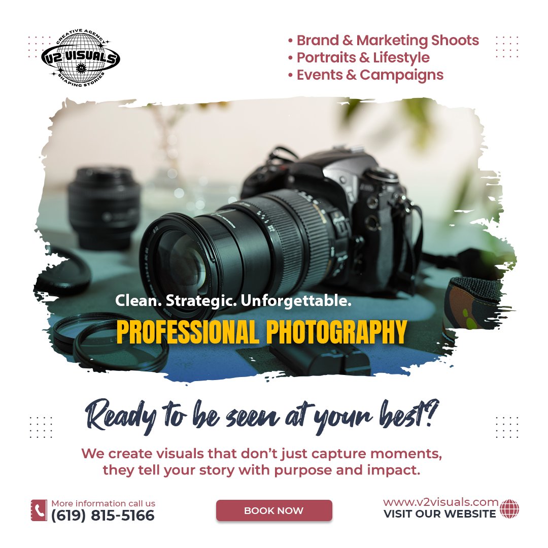 brandon_va42320's tweet image. Great visuals don’t just look good… they sell.
Professional photography for:
• Brands
• Products
• Campaigns
Make your audience stop scrolling—and start buying.
📞 (619) 815-5166
🌐 v2visuals.com
#MarketingPhotography #Branding #ContentCreation #ProductPhotography