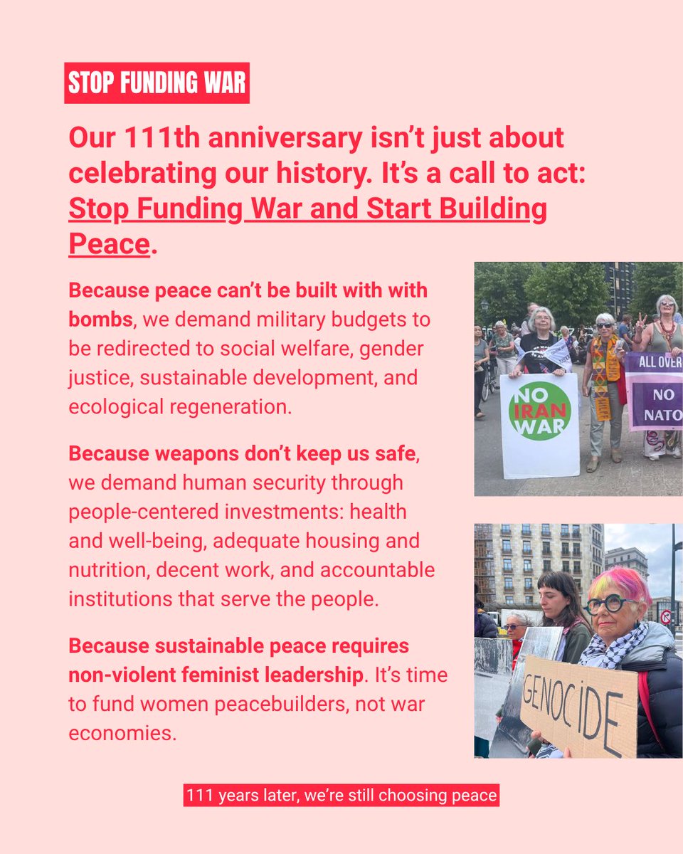 WILPF tweet media