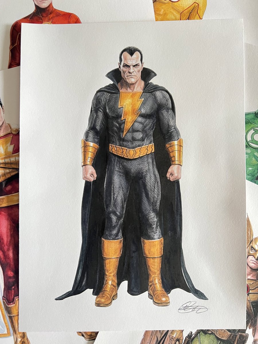 ComicCrusaders's tweet image. Black Adam by David Golding #comics #comicbookart #art #comicart