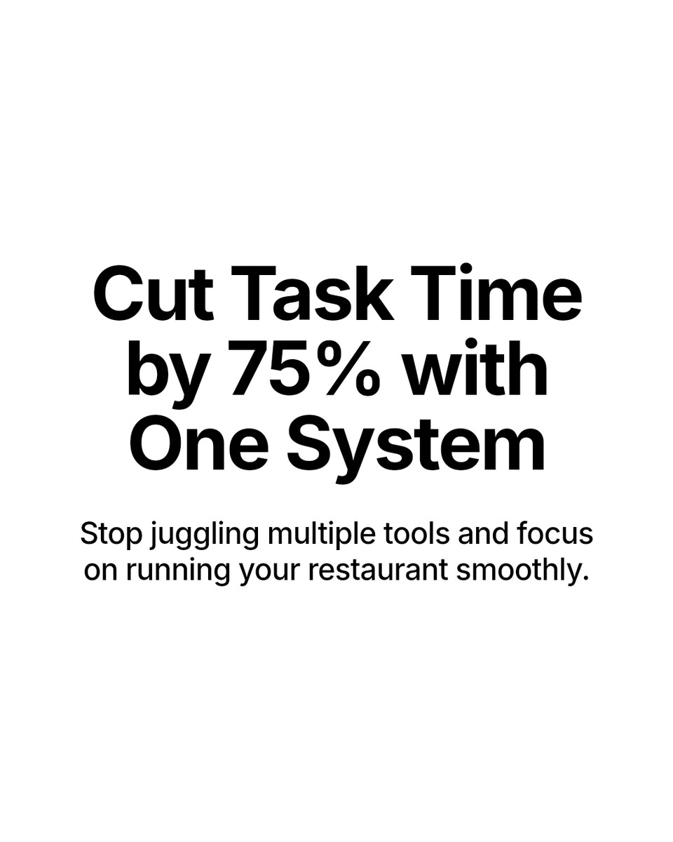 TotalWorkLLC's tweet image. Managers cut routine task time by 75% when all operations live in one system

Less juggling, fewer mistakes, and real relief. One platform means one focus: running your restaurant smoothly. #RestaurantManagement #RestaurantOwner #HospitalityIndustry #FoodService