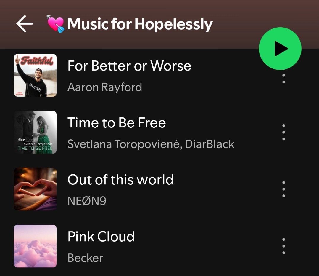LanaToro21's tweet image. #Gratitude #MusicLovers 

I don't have IG &amp;amp; Tik-Tok but I thank @GenuineMusicLo1 for submitting our song "Time to Be Free" with @DiarBlack_ to his Playlist "Music for Hopelessly Romantic" 🧡🔥🎧🔥🧡

Great Music here💯👇💯
open.spotify.com/playlist/2KjLU…
