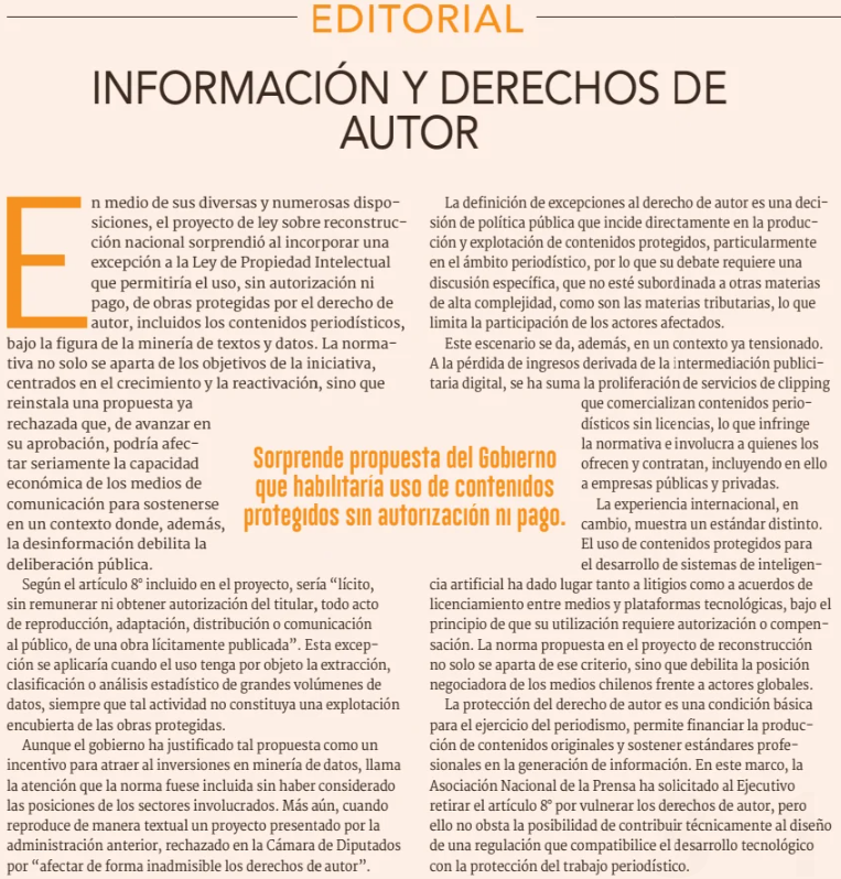 💬 #OpiniónDF | Editorial: Información y derechos de autor
df.cl/opinion/editor…