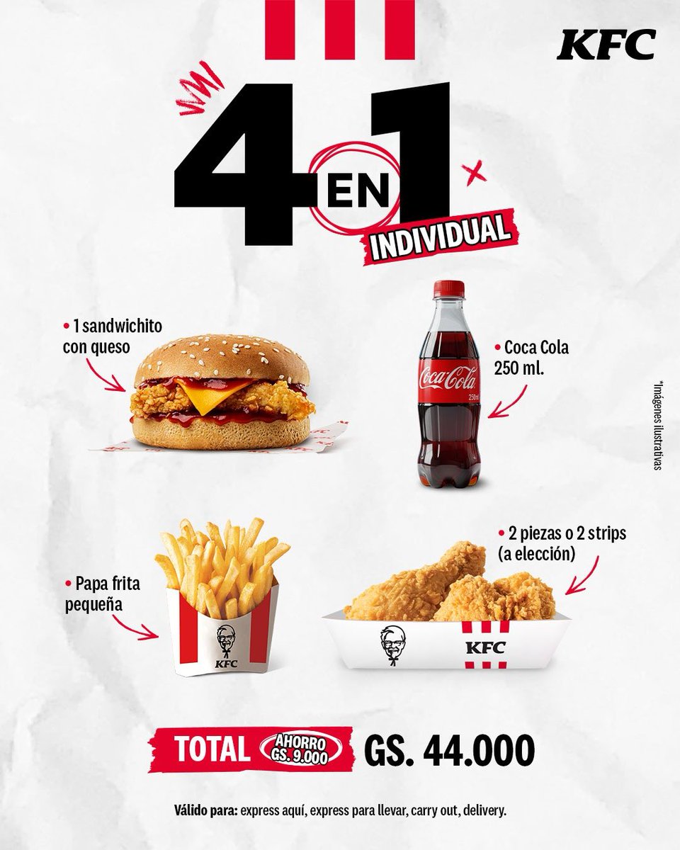 Si no sabés qué almorzar, ya sabés por dónde viene la mano 😏🍗​

El 4 en 1 es la solución a tus problemas.