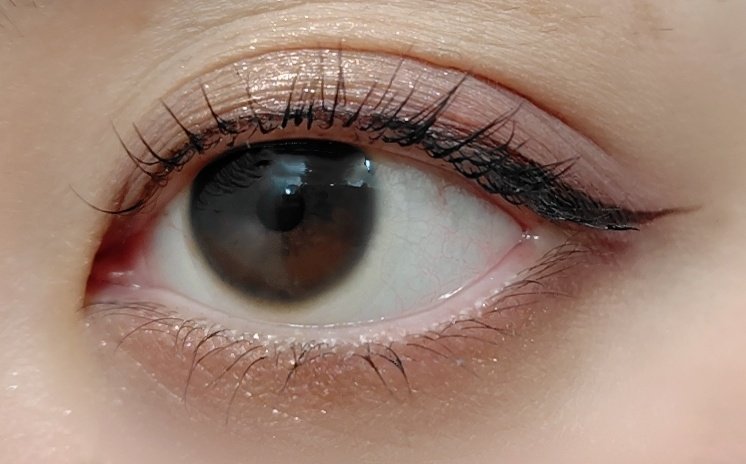 noracosme250825's tweet image. #今日のメイク　#motd　#アイメイク
ルナソルのグレープメドウ右下の締め色を下まぶたの目尻と上まぶた全体に(目尻は濃く、目頭に行くにつれて薄めに)
黒目上にボビィブラウンのインカンデスントを乗せる
下まぶたのキワにはいつも通りマジョマジョの鐘の音を細く

インカンデスントやっぱラメが綺麗✨