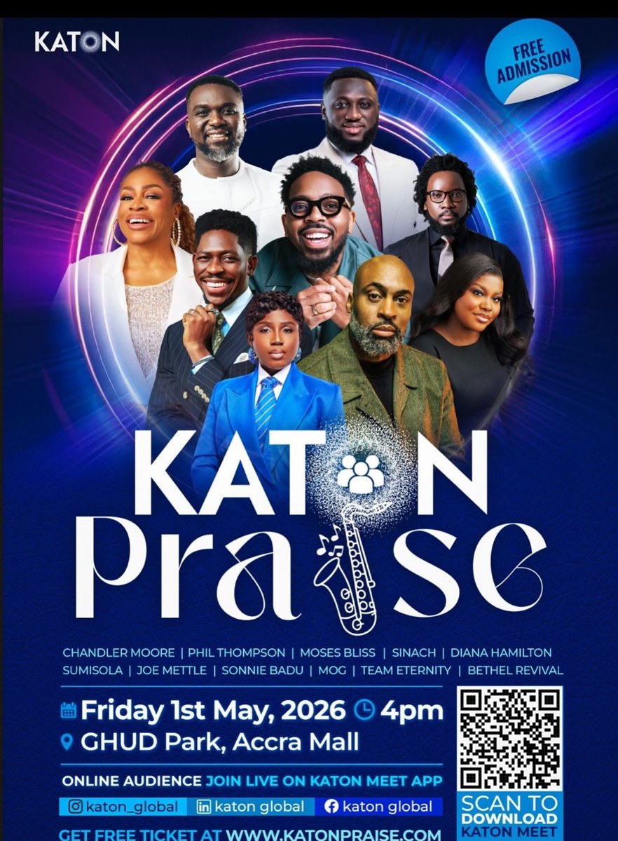Savaiez's tweet image. #AccraMall 
May 1st is set apart! 🔐 Prepare for a deeper experience at GHUD Park, Accra Mall. Whether in-person or on Katon Meet, be part of this atmosphere. 🎤🔥 #KatonPraise #Worship