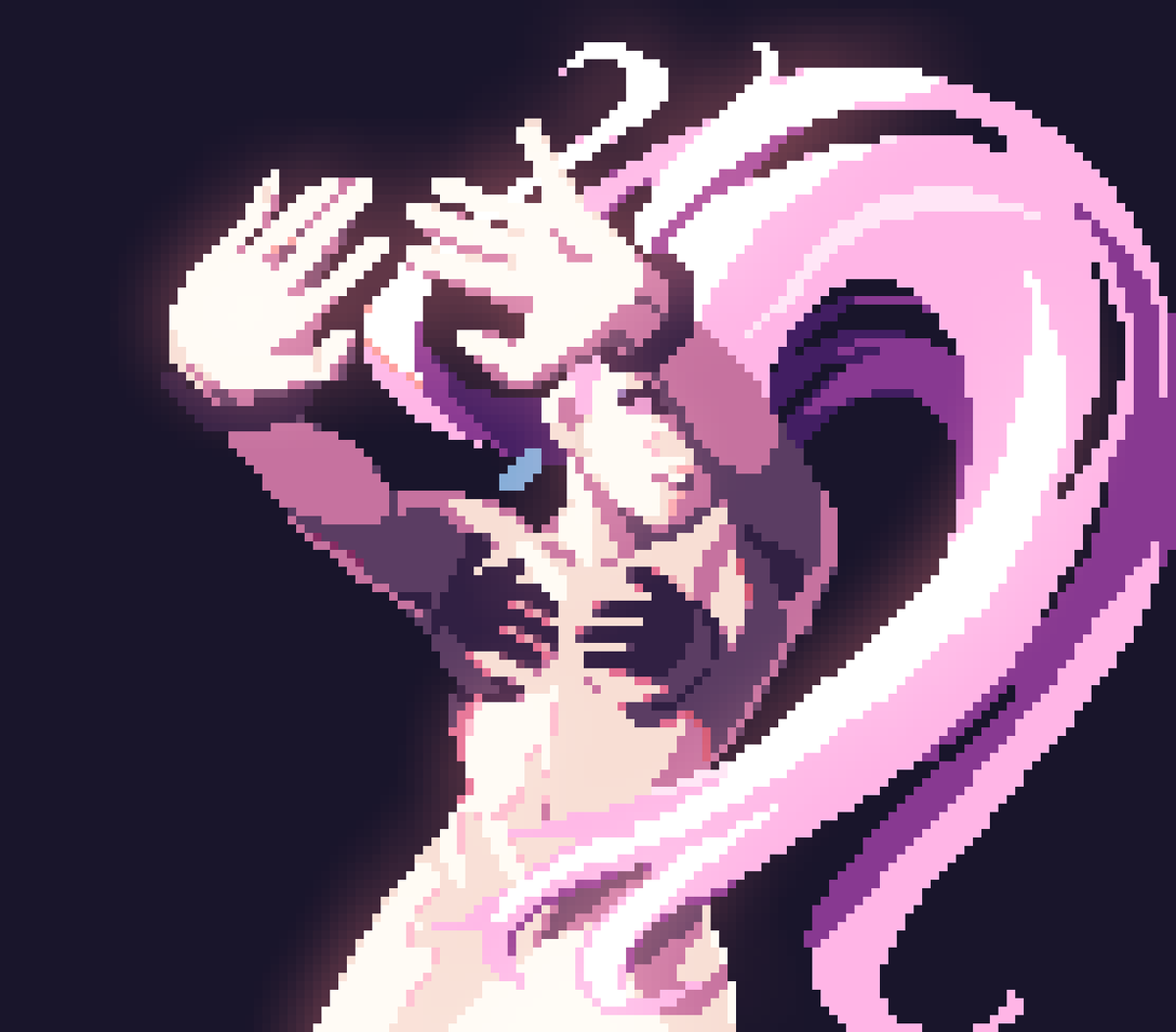 That one lady with convinient censorship in JJk #pixelart