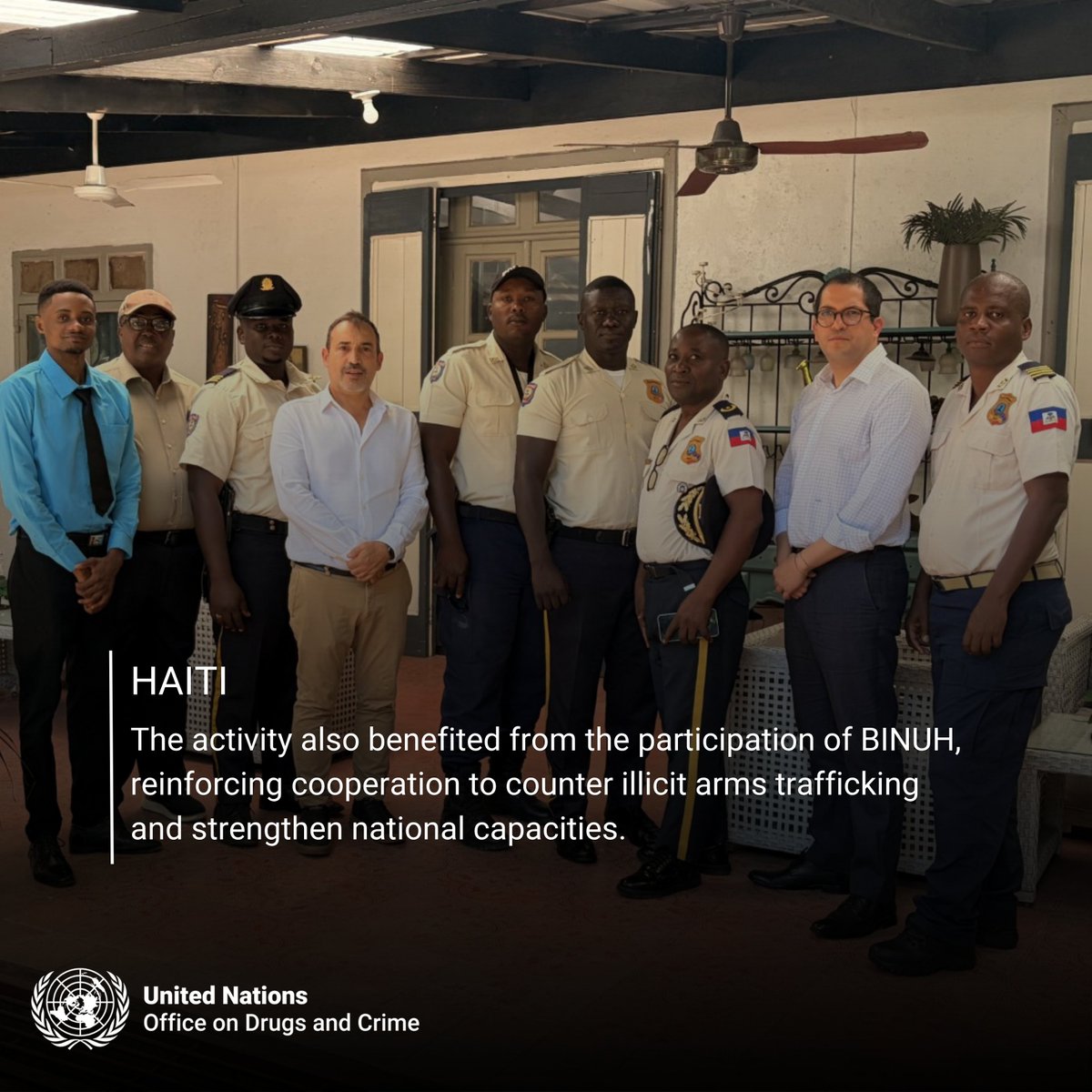 UNODC_Firearms's tweet image. From 20–22 April in Cap-Haïtien, @UNODC  Global Firearms Programme trained Haitian National Police, including SPAF personnel from Cap-Haïtien &amp;amp; Port-au-Prince — on illicit firearms trafficking &amp;amp; the criminal justice response. 🇭🇹 #Firearms #Haiti #UNODC #CriminalJustice #SDG16