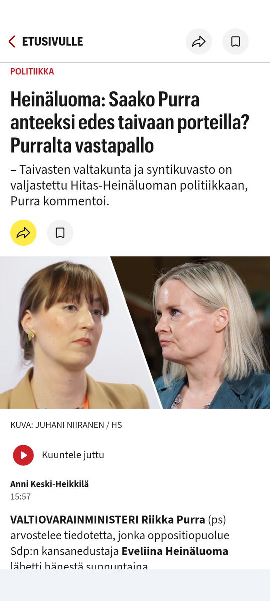 Kuva kahdesta... Määvai ja minä tiedän! 

Kumpi ...