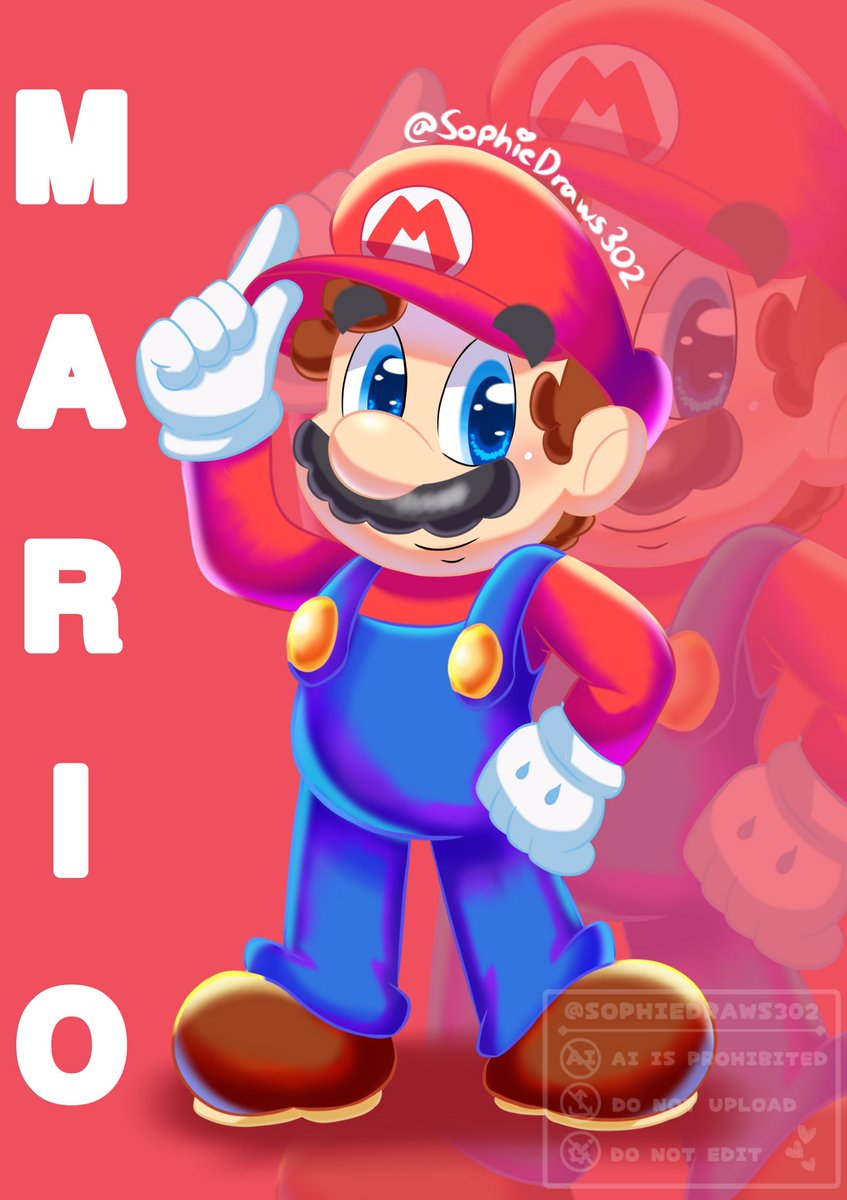 SophieDraws302's tweet image. Haah… more time experimenting in trying to upgrade/find my true artstyle… Yet I don’t doubt myself there though….maybe…? 

#SuperMario #mario #fanart #ArtistOnX #スーパーマリオ #art