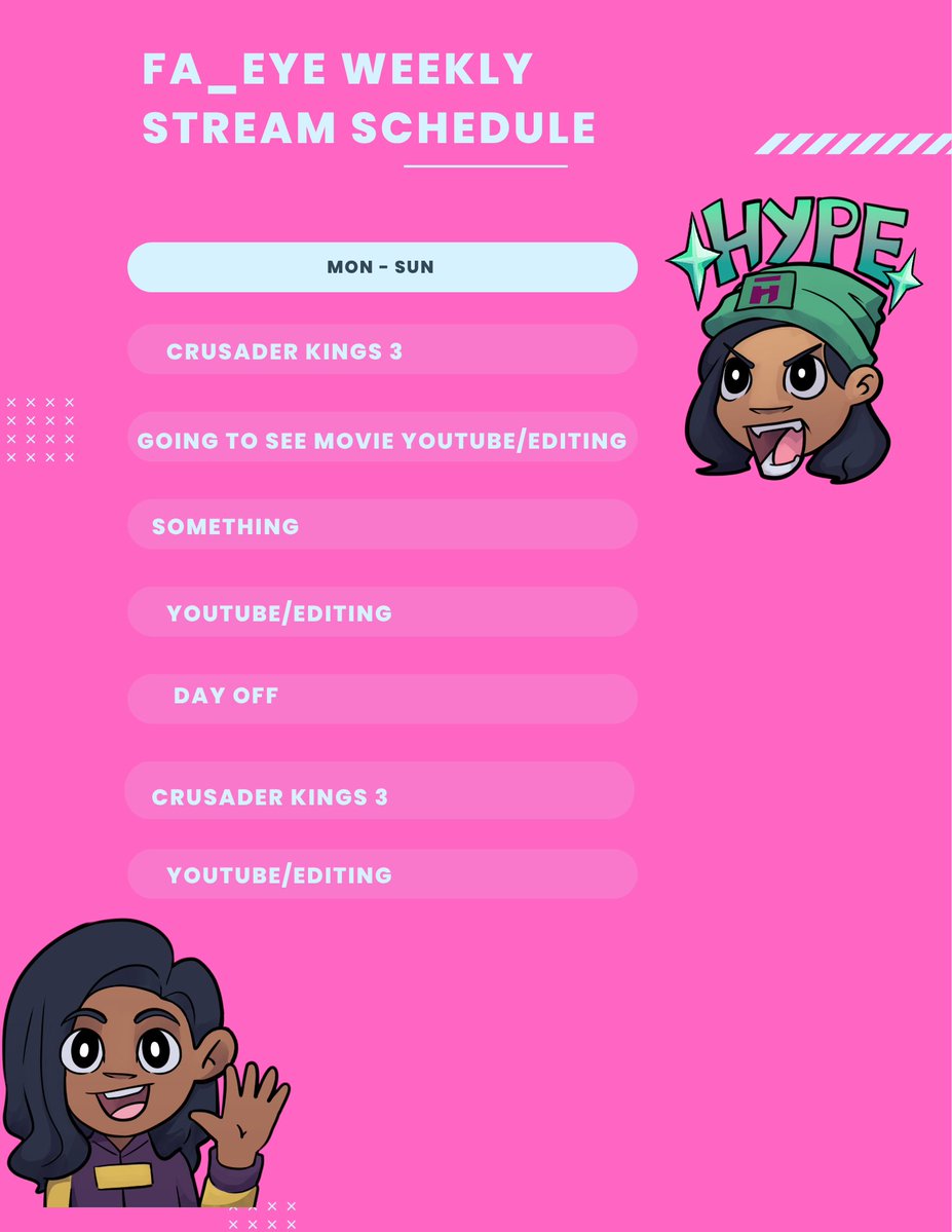 accureye's tweet image. It's that time of the week again the #ContentCreation Schedule. See something you Enjoy why not join us as i continue my journey to Twitch Partner. 

#FaEyeGaming #PushforTwitchPartner