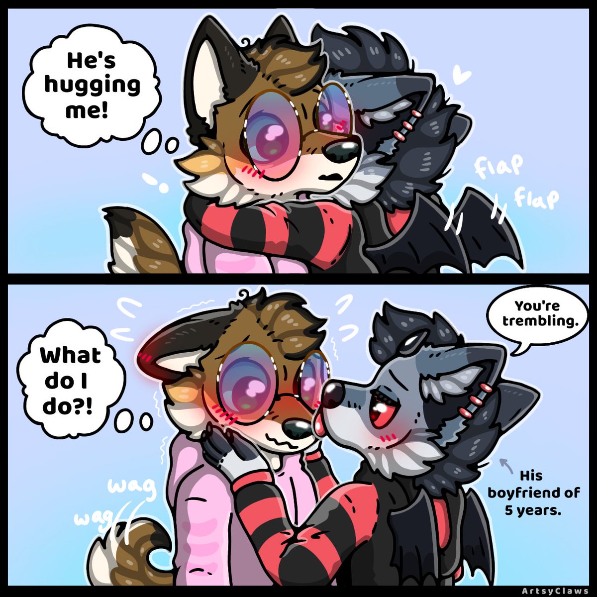 Nervous foxy 🦊🐺🩷