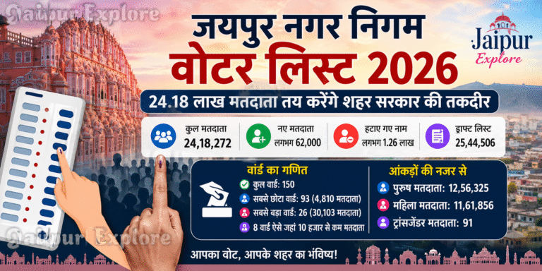 JaipurExplore's tweet photo. Jaipur, attention! 🗳️
Jaipur Nagar Nigam Voter List 2026 is out… Is your name missing? Don’t regret it later, check now! 📋🔥
Only those on the list will decide the city’s future.
#Jaipur #JaipurNagarNigam #VoterList2026 #JaipurNews #ElectionUpdate #VoteRight #JaipurExplore https://t.co/6xw8Yi8dkO