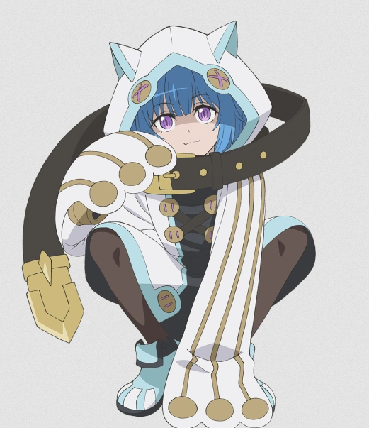 EineLotta's tweet photo. The anime “My Gift Lv. 9999 Unlimited Gacha” is finally available in German. 
I’m happy to announce that I’ll be voicing Aoyuki in it. 
I had a lot of fun working on it 😼 https://t.co/QsPNKctjEy