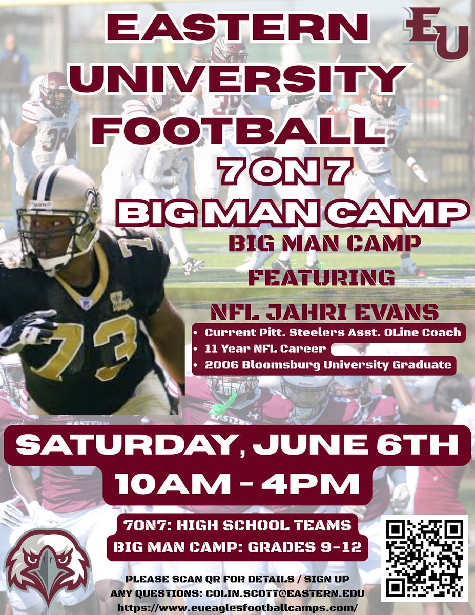 Eastern University Football tweet media