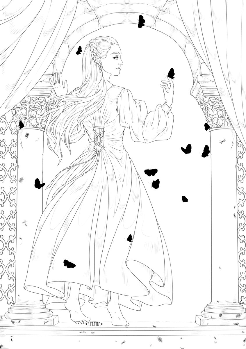 Ryltha's tweet image. Farewell / Lineart

W.I.P.
Helaena Targaryen illustration in progress.

#targaryen #helaena #lineart #wip #farewell #fantasycharacter #artwip #littleartist #linework