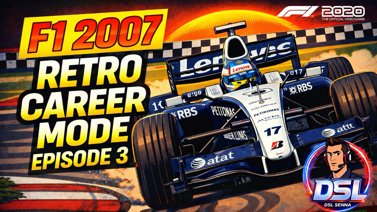 DSL_SENNA94's tweet image. Tomorrow we go again 🔥

🎮 F1 2007 Retro Career Mode 

📺 Episode 3 🏁 More classic F1 chaos, nostalgia, and career mode action!

Join me live tomorrow as we continue the retro journey and try to push further up the grid 👀
📍 twitch.tv/dsl_senna94
#F12020 #F12007 #RetroGaming