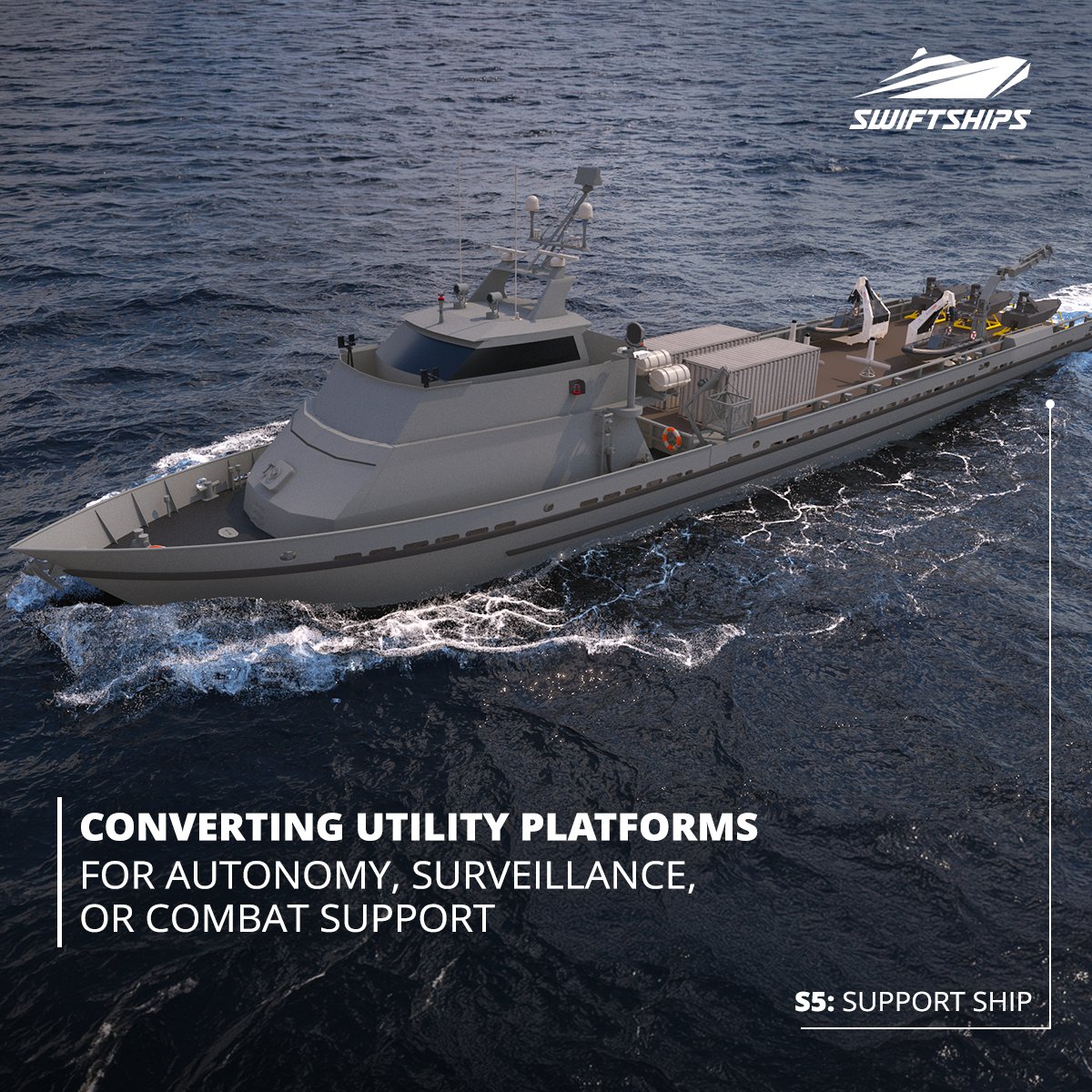 Maximizing value starts with adaptable platforms. Swiftships converts commercial vessels into mission-ready assets for autonomy, ISR, and combat support.

Explore more: swiftships.com/autonomous-sol…

#PlatformConversion #AutonomousVessels #Swiftships