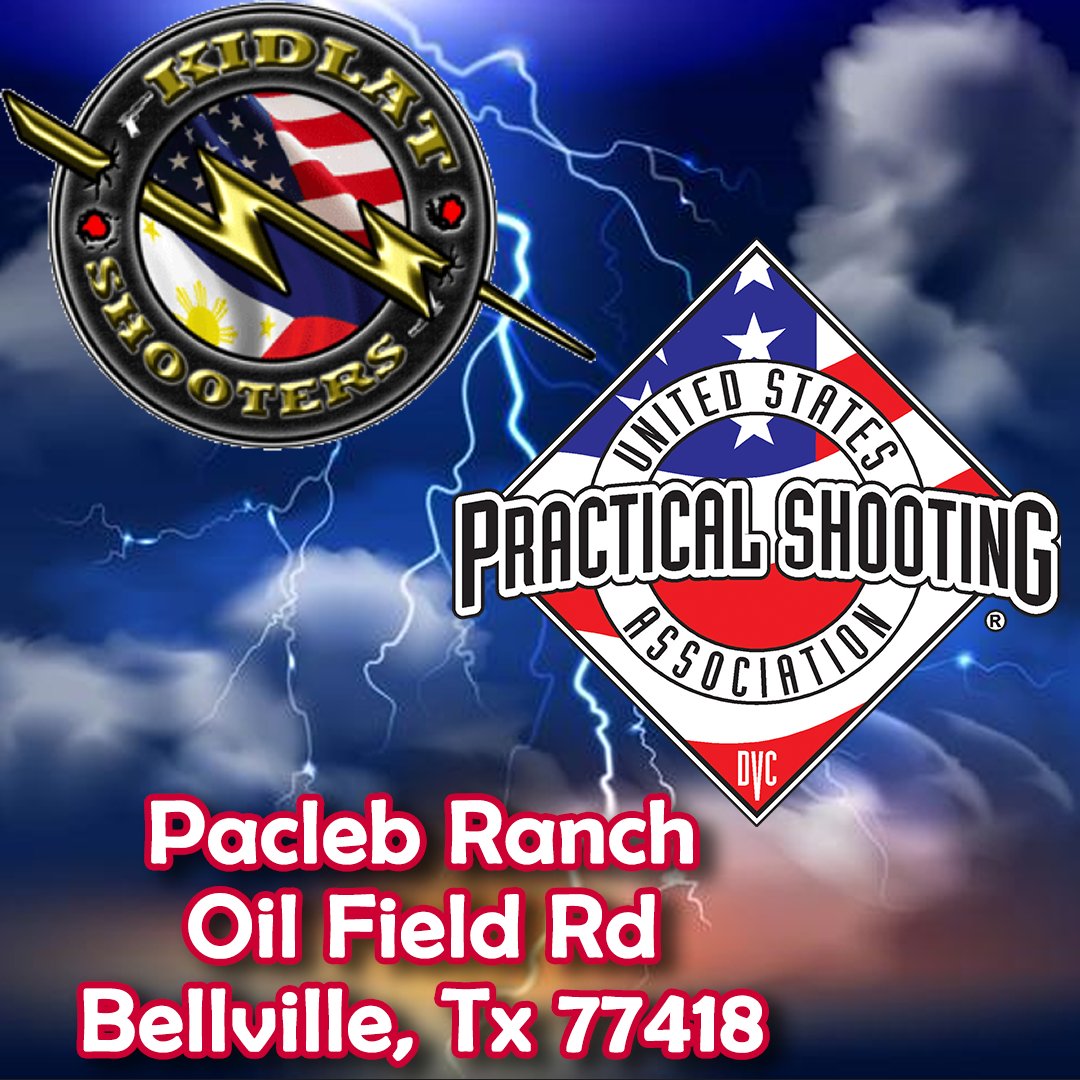 TacticalPoppins's tweet image. First Saturday: Kidlat #USPSA: Solidarity lodge # 1457 4th Invitational ShootFest 2026

Registration: practiscore.com/kidlat-shooter…

Location:
Pacleb Ranch
Oil Field Rd
Bellville, TX 77418
@Kidlat @USPSA @PaclebRanch
#Kidlat  #USPSA  #PaclebRanch