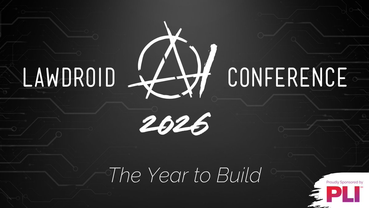 lawdroid's tweet photo. 𝗧𝗛𝗘 𝗪𝗔𝗜𝗧 𝗜𝗦 𝗢𝗩𝗘𝗥! 🚀

LawDroid AI Conference starts TOMORROW. Day 1: Keynotes (Bridget McCormack, Ron Flagg), AI &amp; Ethics, Journalism, Legal Aid, Courts, Legal Profession, Education, Women in AI. 800+ innovators. 40+ speakers.💡

#LawDroidAI https://t.co/0dFD5hXha6