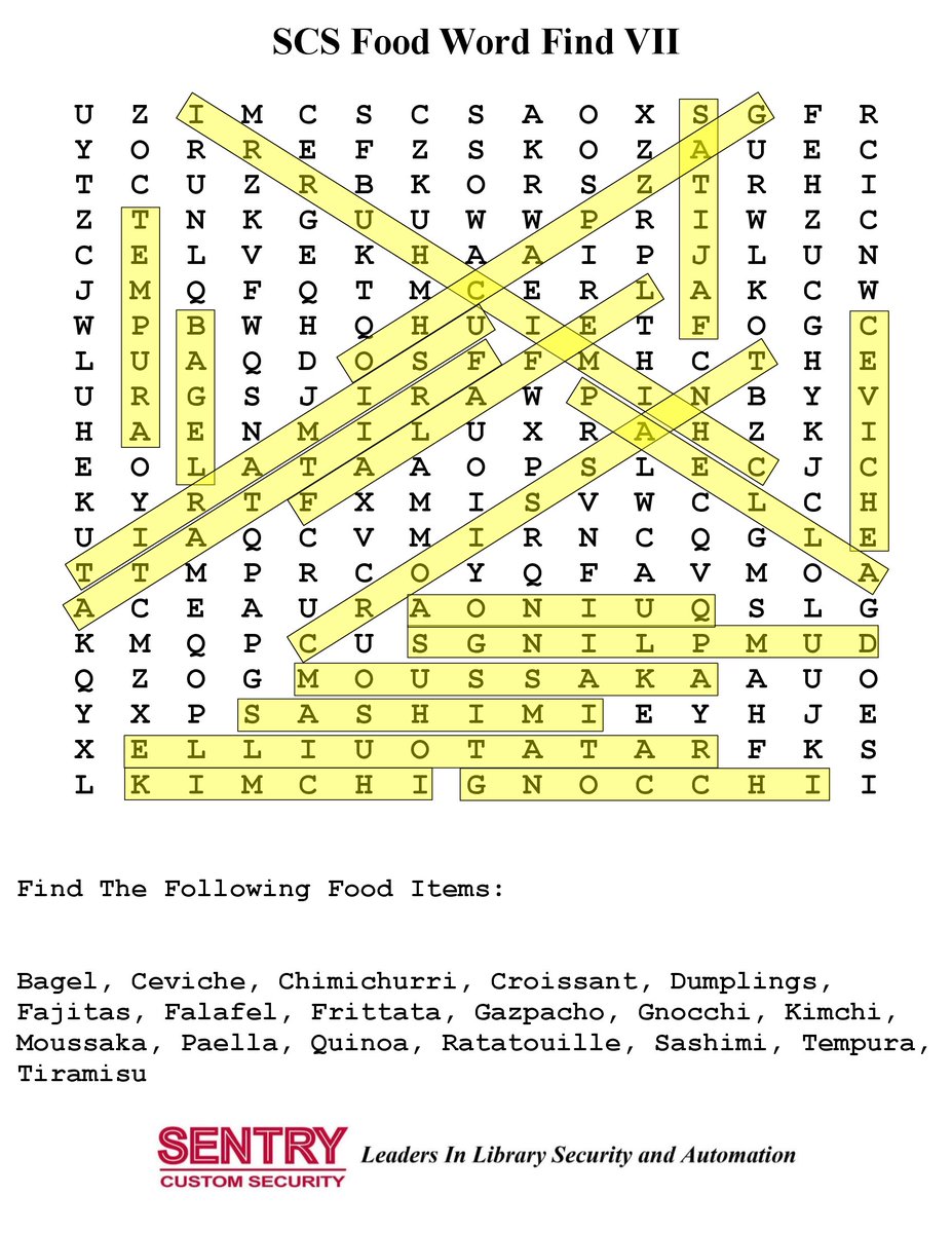 SentryCustom's tweet photo. 🧩🔓 Last week’s answer keys are here!

SCS Crossword &amp; Word Find • Apr 20 – Apr 24

🧩 SCS Animal Crossword LVVII 🐴
🧩 SCS Food Crossword Puzzle XX 🍳
🧩 SCS Food Word Find VII 🍔

Did you solve them all? 🔐🧩

#SentryCustom #Crossword #WordFind #AnswerKey https://t.co/tZ98hbA0qq
