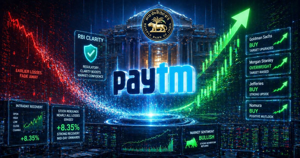 niftytraderin's tweet image. Paytm Stock Recovers to -0.83% After RBI Cancels Payments Bank Licence
Read Here : niftytrader.in/markets/paytm-…
#niftytrader #Paytm #PaytmShares #RBI #PaytmPaymentsBank #Fintech #StockMarketIndia #MarketUpdate