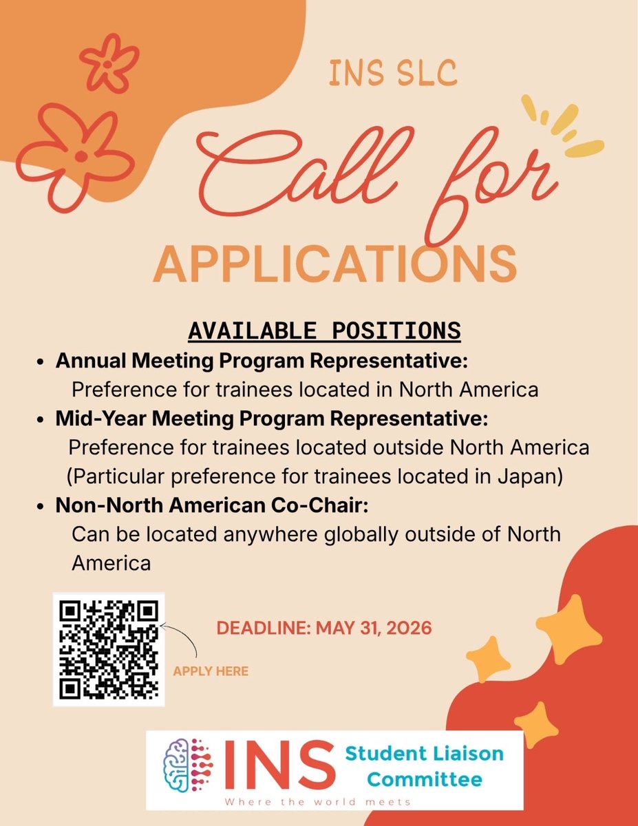 ins_slc's tweet photo. Want to join our team? We are looking for student representatives. Scan the QR code to learn more about our available positions. 

#ins #neuropsychology #traineelife #slc https://t.co/5QOJSEV6Fj