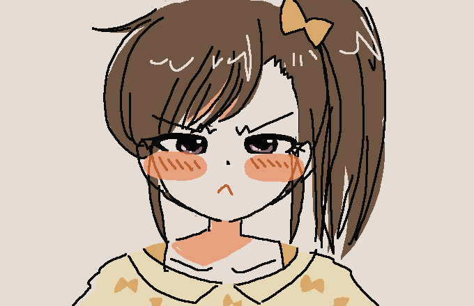 双海真美 「」|⌒ ⌢のイラスト