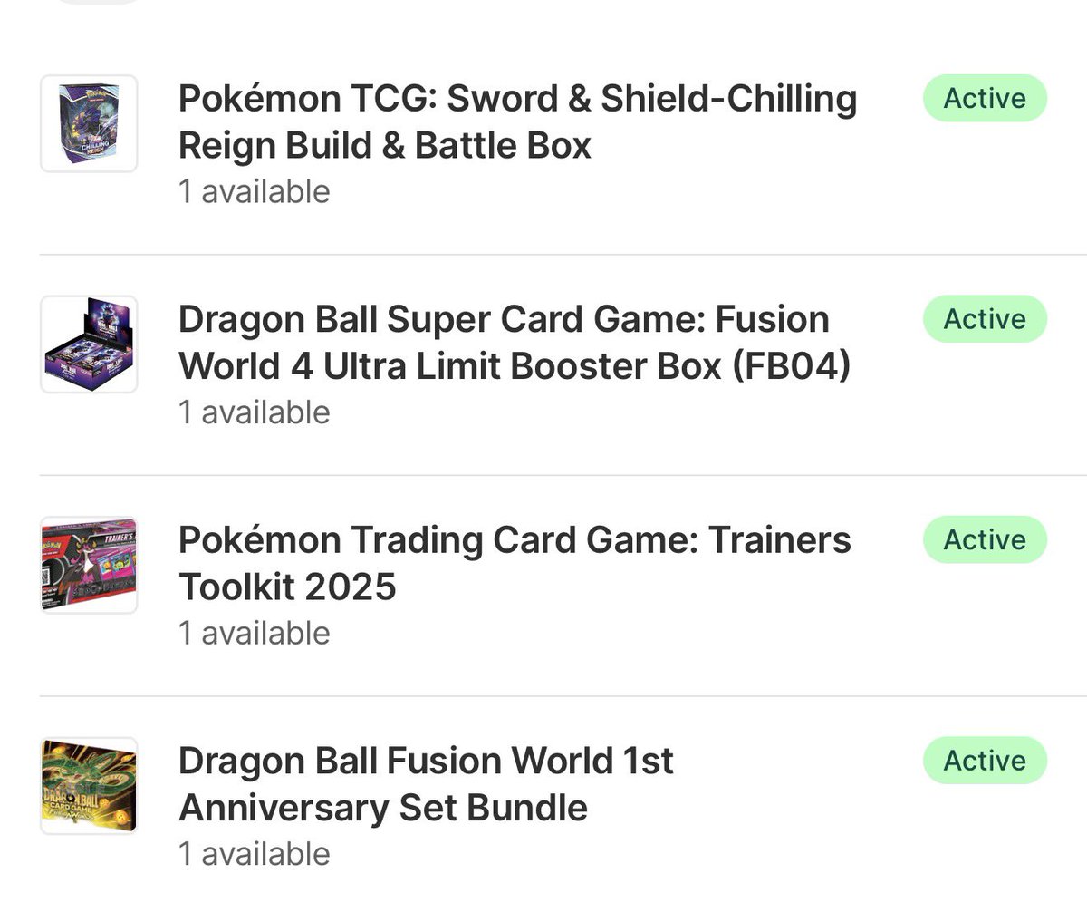 ThePondxShop's tweet image. Added some sealed tcg sets.

Only one of each available
Grab it now!!
ThePondX.com

#tcg #pokemon #bandai #dragonball