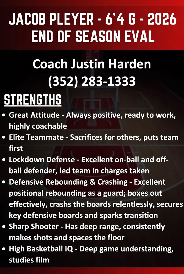 JohnPleyer's tweet image. Great season for The Rock (Gainesville FL) SIAA Runners up. 2026  @PleyerJacob is available.  Please call Coach Harden for more info!  #Classof2026 #Basketball #Hooper #NCAA